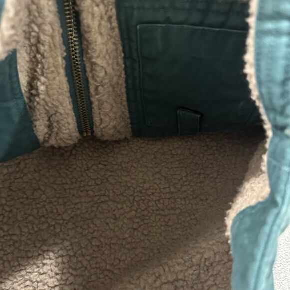 Bernie Full Zip Vest Jacket Women XLarge Outdoors Green Sherpa - Picture 6 of 9